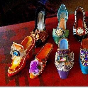 Miniature 14 Shoe Heirloom Vintage Ornament Collection